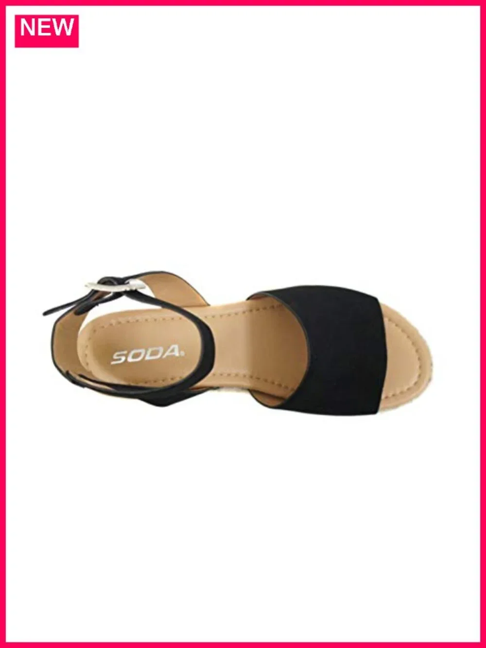 Open Toe Buckle Ankle Strap Espadrilles Flatform Wedge Casual Sandal
